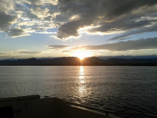  Enjoy a sunset on the high seas 